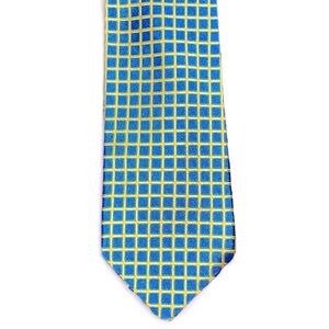 BROOKS BROTHERS Makers 100% Silk Neck Tie “Grid”